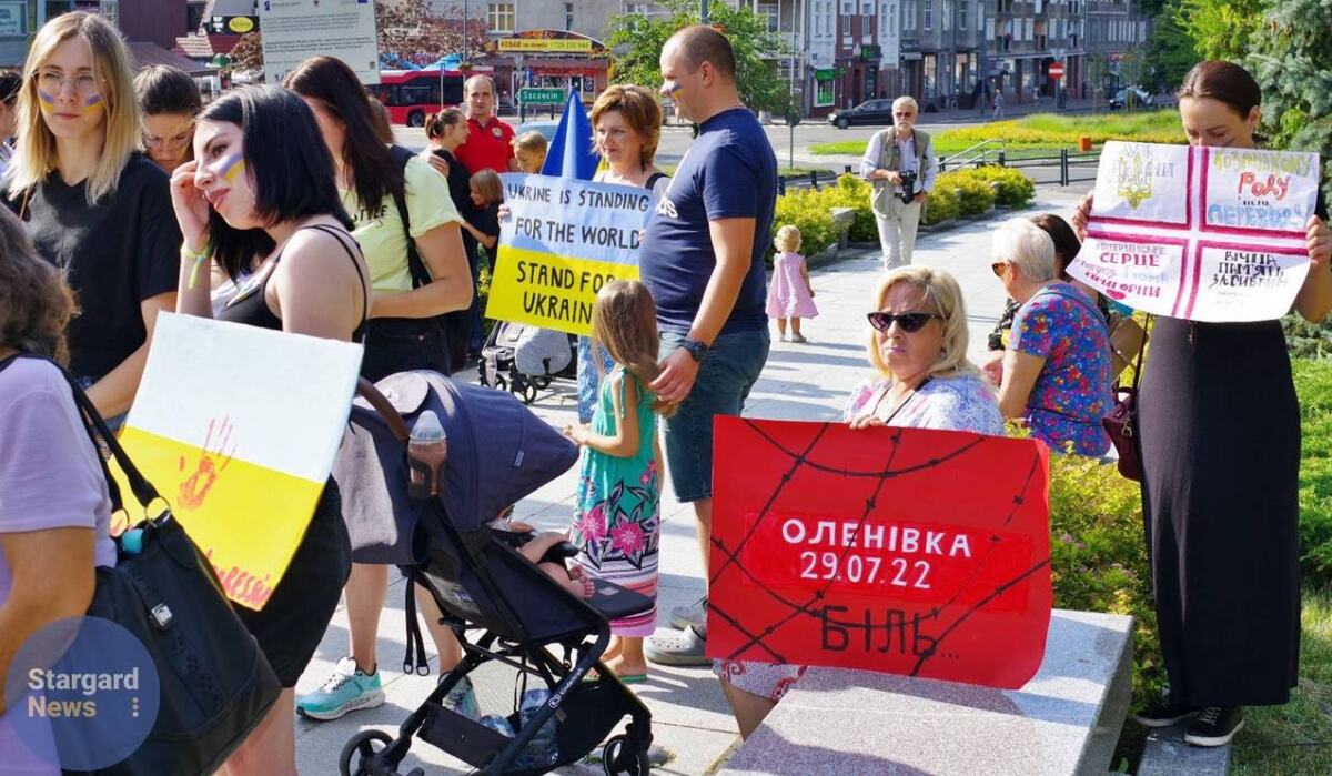 Protest dla Ukrainy