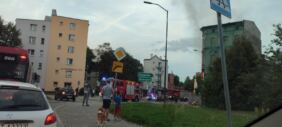 Pożar na ulicy Chrobrego