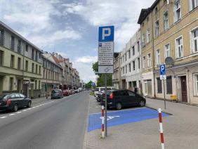 Rotacyjne parkowanie ulica Wojska Polskiego w Stargardzie
