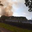 Pożar zboża na polu w gminie Dolice