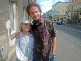 Marcin Burdziej z córką Michaliną