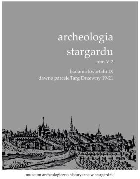 Archeologia Stargardu tom 5 V,2 okładka