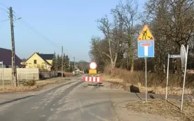 sowno goleniów przejazd zamknięty