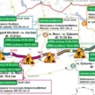 Mapa S10 Szczecin Wałcz z zaznaczeniem odcinków dla których uzyskano decyzję ZRID