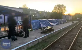 motocyklista pościg