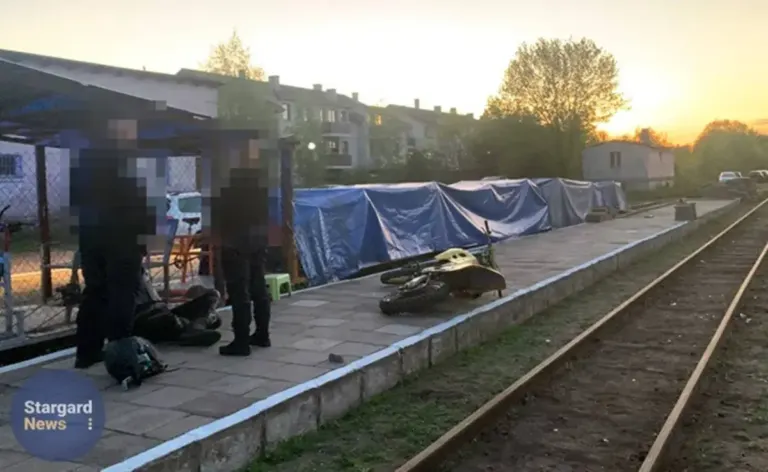 motocyklista pościg