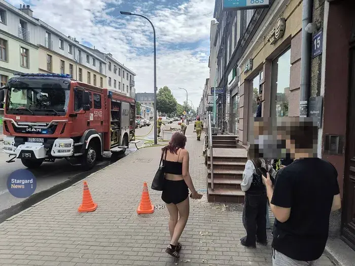 Piłsudskiego pożar śmieci