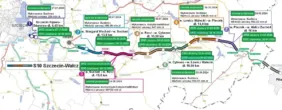 Budowa drogi S10 mapa odcinków realizacyjnych Szczecin Wałcz